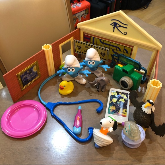 Mixed Snoopy Smurf Zombie Ninja Animal Doctor Camera Phone Toy Play Bundle Set - Picture 4 of 6